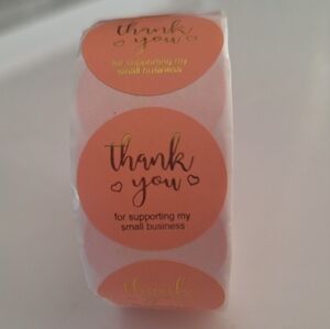 🌿 5/$25. Thank You Small Stickers Roll, 500Pcs 1 Inch